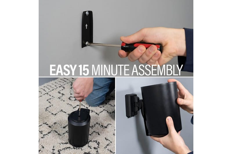 Veggfeste Sanus for Sonos Era 100 - Svart - Møbler - TV- & Mediamøbler - Mediestativ & veggfeste - Høyttalerstativ