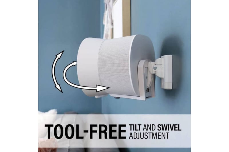 Veggfeste Sanus for Sonos Era 300 2 Deler - Hvit - Møbler - TV- & Mediamøbler - Mediestativ & veggfeste - Høyttalerstativ