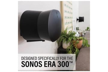 Veggfeste Sanus for Sonos ERA 300 2 deler Svart - Svart - Møbler - TV- & Mediamøbler - Mediestativ & veggfeste - Høyttalerstativ