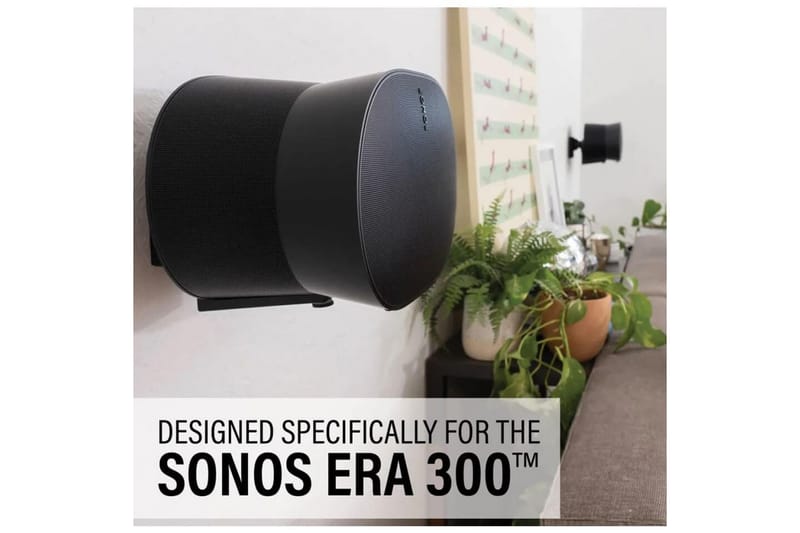 Veggfeste Sanus for Sonos ERA 300 2 deler Svart - Svart - Møbler - TV- & Mediamøbler - Mediestativ & veggfeste - Høyttalerstativ