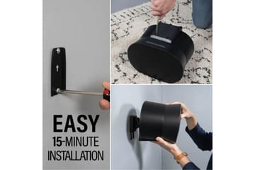 Veggfeste Sanus for Sonos ERA 300 2 deler Svart - Svart - Møbler - TV- & Mediamøbler - Mediestativ & veggfeste - Høyttalerstativ