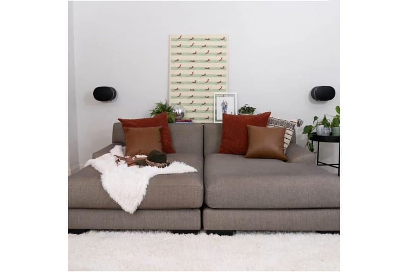 Veggfeste Sanus for Sonos Era 300 2 Deler - Svart - Møbler - TV- & Mediamøbler - Mediestativ & veggfeste - Høyttalerstativ