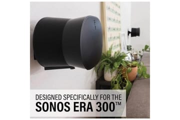 Veggfeste Sanus for Sonos Era 300 2 Deler - Svart - Møbler - TV- & Mediamøbler - Mediestativ & veggfeste - Høyttalerstativ