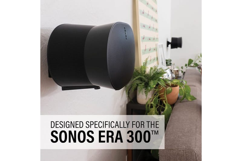 Veggfeste Sanus for Sonos ERA 300 Svart - Svart - Møbler - TV- & Mediamøbler - Mediestativ & veggfeste - Høyttalerstativ