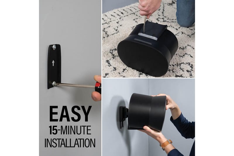 Veggfeste Sanus for Sonos Era 300 - Svart - Møbler - TV- & Mediamøbler - Mediestativ & veggfeste - Høyttalerstativ