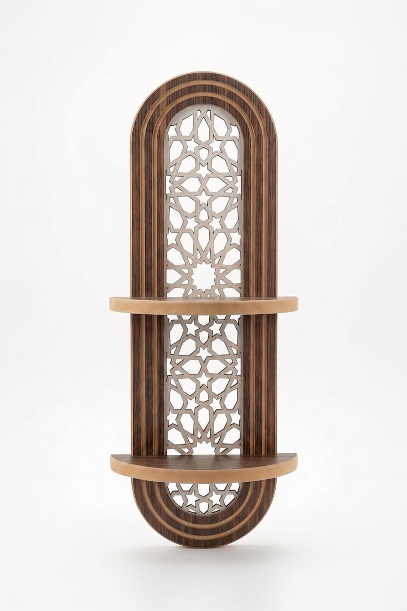 Vegghylle Homitis Armona Wall V (26 x 70 x 13 cm) Wenge, Brun