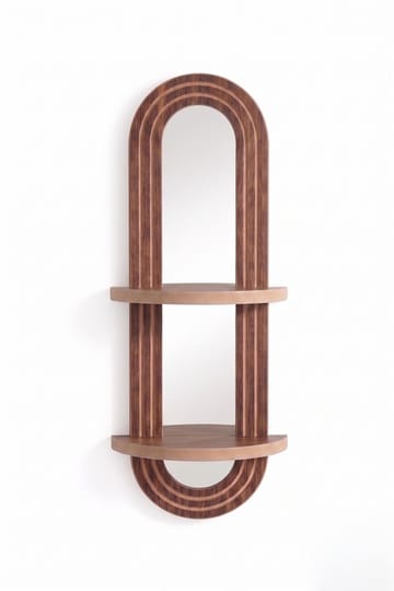 Vegghylle Homitis Armona Wall VI (26 x 70 x 13 cm) Wenge Mörkbrun - Brun - Oppbevaring - Hylle - Vegghylle