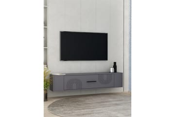 Veyra TV-benk 120x26 cm - Antrasitt - Møbler - TV- & Mediamøbler - Mediestativ & veggfeste - TV-veggfeste