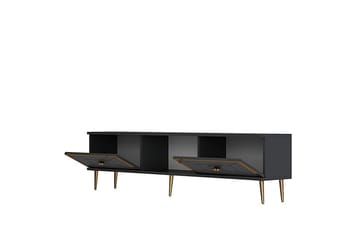 Virdel TV-benk 150 cm - Antrasitt/Gull - Møbler - TV- & Mediamøbler - TV benk & mediabenk