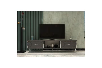 Virdel TV-benk 150 cm - Antrasitt/Sølv - Møbler - TV- & Mediamøbler - TV benk & mediabenk