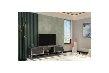 Virdel TV-benk 150 cm - Antrasitt/Sølv - Møbler - TV- & Mediamøbler - TV benk & mediabenk