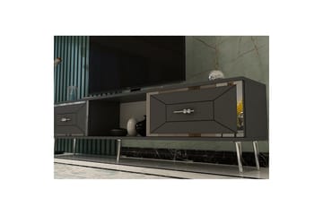 Virdel TV-benk 150 cm - Antrasitt/Sølv - Møbler - TV- & Mediamøbler - TV benk & mediabenk