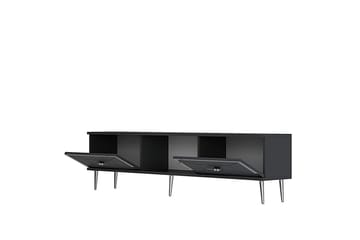 Virdel TV-benk 150 cm - Antrasitt/Sølv - Møbler - TV- & Mediamøbler - TV benk & mediabenk