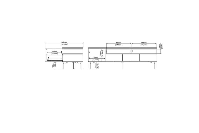 Virender TV-benk 48,2 cm - Møbler - TV- & Mediamøbler - TV benk & mediabenk
