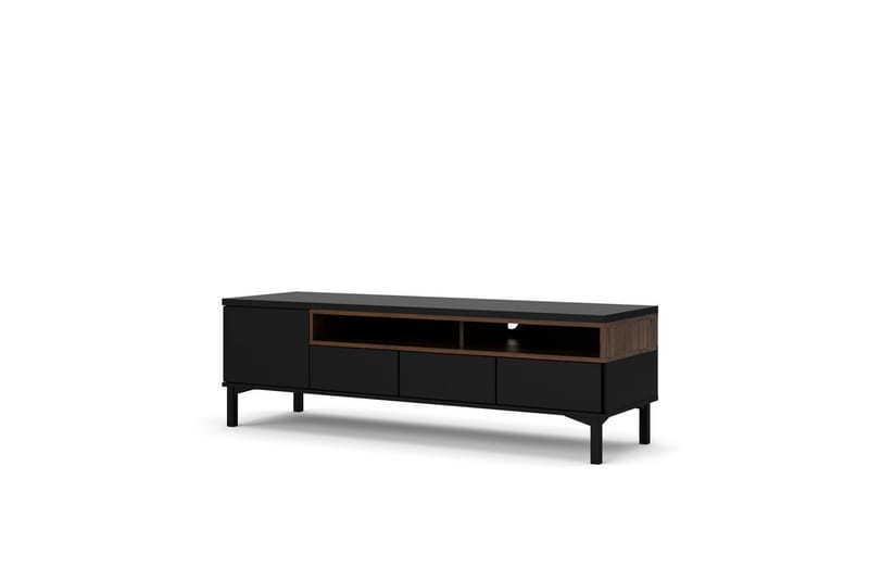 Virender TV-stativ 48 cm - Svart/Natur - Møbler - TV- & Mediamøbler - Mediestativ & veggfeste - TV-veggfeste