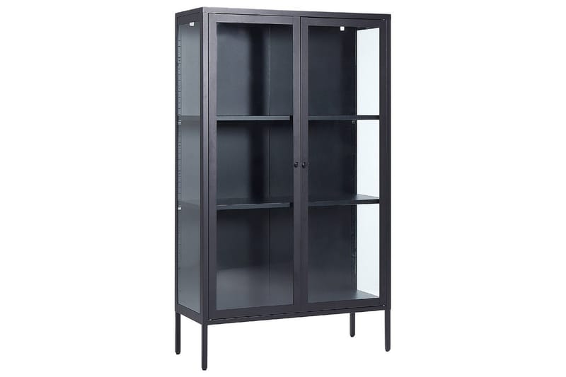 Vitrine Nash Svart - Svart - Møbler - TV- & Mediamøbler - Mediestativ & veggfeste - TV-veggfeste
