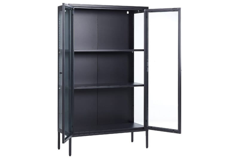 Vitrine Nash Svart - Svart - Møbler - TV- & Mediamøbler - Mediestativ & veggfeste - TV-veggfeste