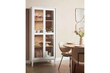 Vitrine Rumson Hvit - Hvit - Oppbevaring - Skap - Vitrineskap
