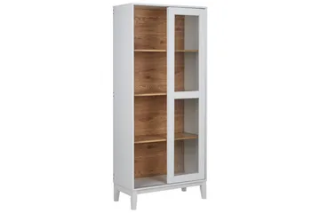 Vitrine Rumson Hvit - Hvit - Oppbevaring - Skap - Vitrineskap
