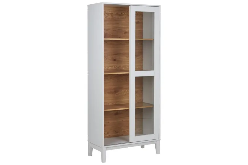 Vitrine Rumson Hvit - Hvit - Oppbevaring - Skap - Vitrineskap