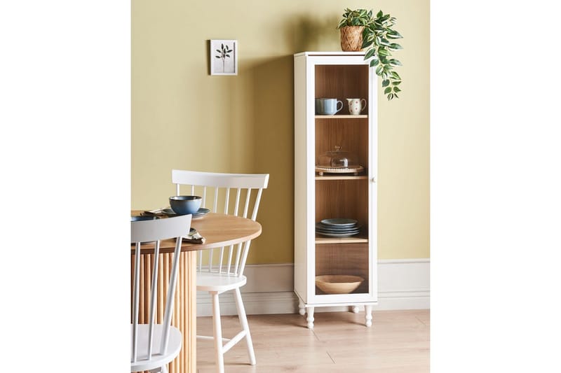Vitrine Tingledale Hvit, lyst tre, 40x38x150 cm - Hvit, lyst tre, 40x38x150 cm - Møbler - TV- & Mediamøbler - Mediestativ & veggfeste - TV-veggfeste