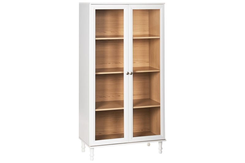 Vitrine Tingledale Hvit, lyst tre, 80x40x151 cm - Hvit, lyst tre, 80x40x151 cm - Møbler - TV- & Mediamøbler - Mediestativ & veggfeste - TV-veggfeste