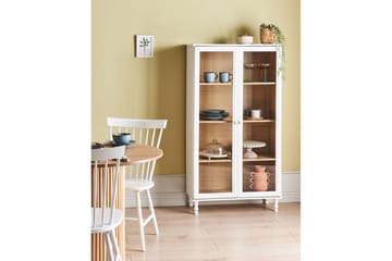 Vitrine Tingledale Hvit, lyst tre, 80x40x151 cm - Hvit, lyst tre, 80x40x151 cm - Møbler - TV- & Mediamøbler - Mediestativ & veggfeste - TV-veggfeste