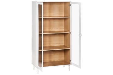 Vitrine Tingledale Hvit, lyst tre, 80x40x151 cm - Hvit, lyst tre, 80x40x151 cm - Møbler - TV- & Mediamøbler - Mediestativ & veggfeste - TV-veggfeste