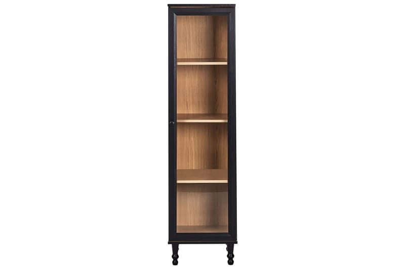 Vitrine Tingledale Sort, Lyst Tre, 40x38x150 cm - Sort, Lyst Tre, 40x38x150 cm - Møbler - TV- & Mediamøbler - Mediestativ & veggfeste - TV-veggfeste
