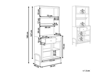Vitrine Parlin - Oppbevaring - Skap - Vitrineskap