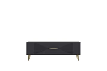 Vornis TV-benk 120 cm - Antrasitt/Gull - Møbler - TV- & Mediamøbler - TV benk & mediabenk