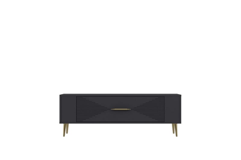 Vornis TV-benk 120 cm - Antrasitt/Gull - Møbler - TV- & Mediamøbler - TV benk & mediabenk