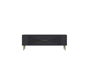 Vornis TV-benk 120 cm - Antrasitt/Gull - Møbler - TV- & Mediamøbler - TV benk & mediabenk