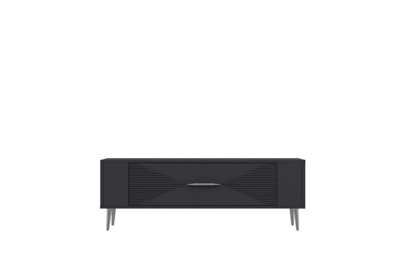 Vornis TV-benk 120 cm - Antrasitt/Sølv - Møbler - TV- & Mediamøbler - TV benk & mediabenk