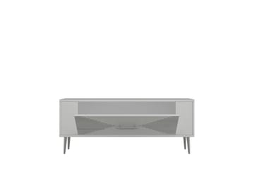 Vornis TV-benk 120 cm - Hvit/Sølv - Møbler - TV- & Mediamøbler - TV benk & mediabenk