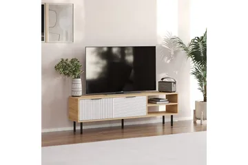 Wenus TV-benk 150 cm - Eik/Hvit - Møbler - TV- & Mediamøbler - TV benk & mediabenk