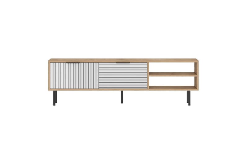 Wenus TV-benk 150 cm - Eik/Hvit - Møbler - TV- & Mediamøbler - TV benk & mediabenk