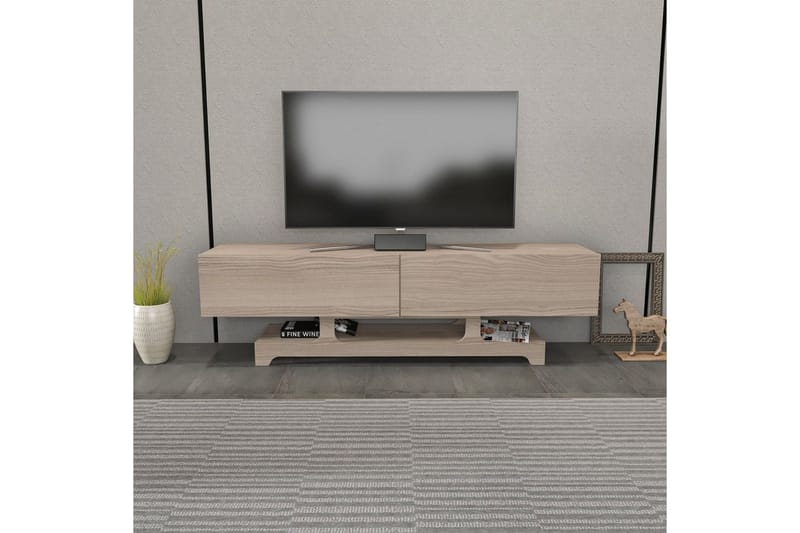 Zira TV-benk 160 cm - Rød - Møbler - TV- & Mediamøbler - TV benk & mediabenk