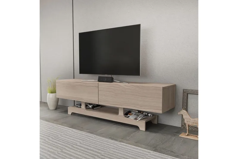 Zira TV-benk 160 cm - Rød - Møbler - TV- & Mediamøbler - TV benk & mediabenk