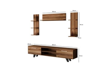 Zyrosen TV-benk 180 cm - Natur - Møbler - TV- & Mediamøbler - TV benk & mediabenk