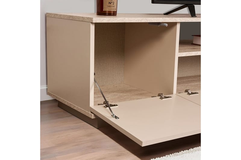 Meni TV-benk 180 cm - Mørk brun/Taupe - Møbler - TV- & Mediamøbler - TV benk & mediabenk
