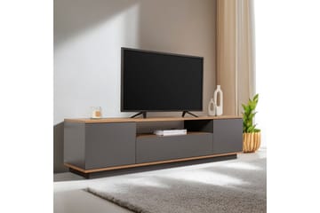 Meni TV-benk 180 cm - Natur/Antrasitt - Møbler - TV- & Mediamøbler - TV benk & mediabenk