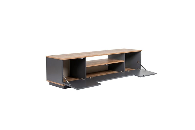 Meni TV-benk 180 cm - Natur/Antrasitt - Møbler - TV- & Mediamøbler - TV benk & mediabenk