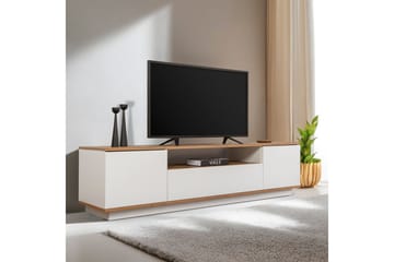 Meni TV-benk 180 cm - Natur/Hvit - Møbler - TV- & Mediamøbler - TV benk & mediabenk