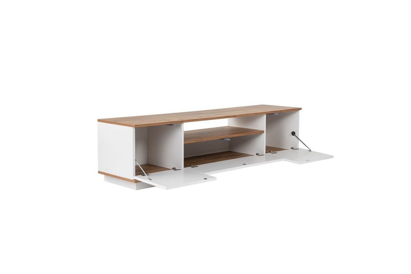 Meni TV-benk 180 cm - Natur/Hvit - Møbler - TV- & Mediamøbler - TV benk & mediabenk