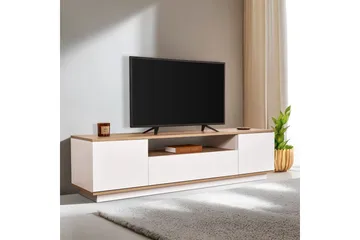 Meni TV-benk 180 cm - Natur/Hvit - Møbler - TV- & Mediamøbler - TV benk & mediabenk
