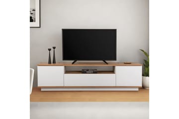 Meni TV-benk 180 cm - Natur/Hvit - Møbler - TV- & Mediamøbler - TV benk & mediabenk