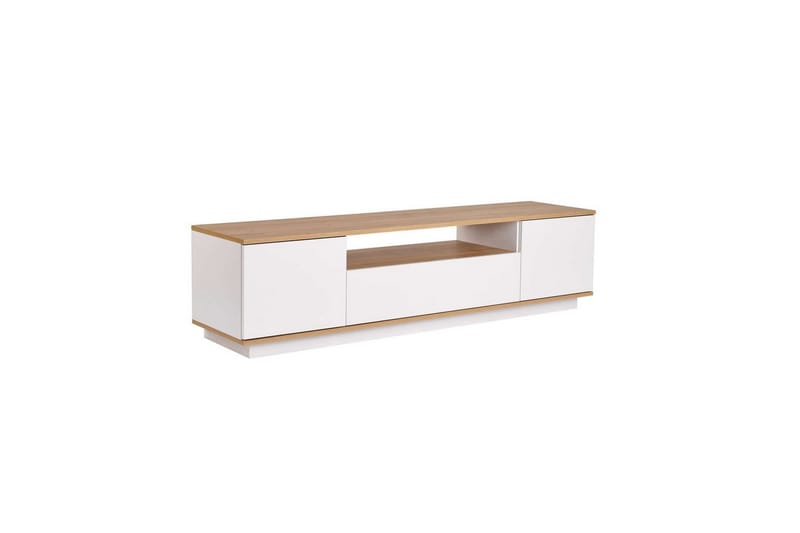 Meni TV-benk 180 cm - Natur/Hvit - Møbler - TV- & Mediamøbler - TV benk & mediabenk