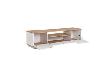 Meni TV-benk 180 cm - Natur/Hvit - Møbler - TV- & Mediamøbler - TV benk & mediabenk