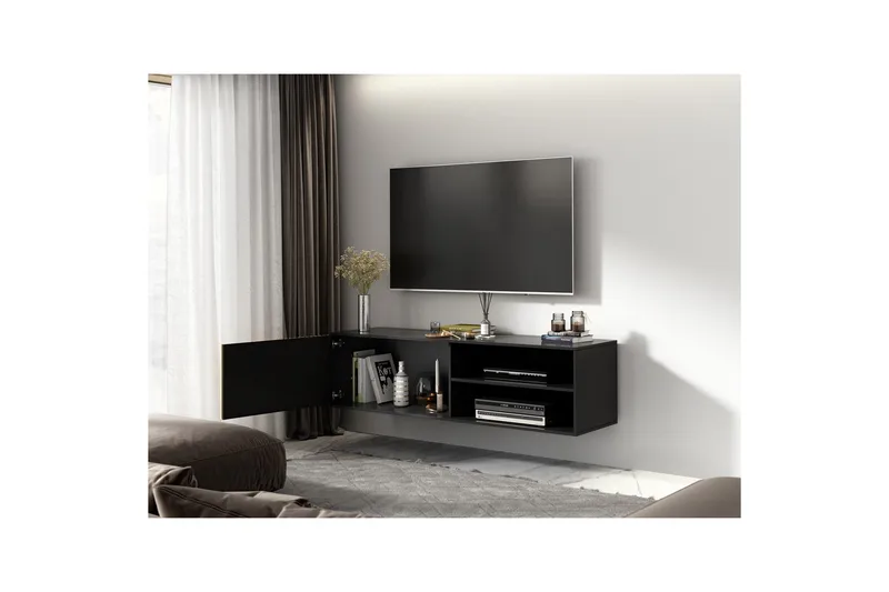 Meorati TV-benk 40x150 cm - Brun - Møbler - TV- & Mediamøbler - TV benk & mediabenk